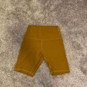 Yellow Lululemon Align Shorts